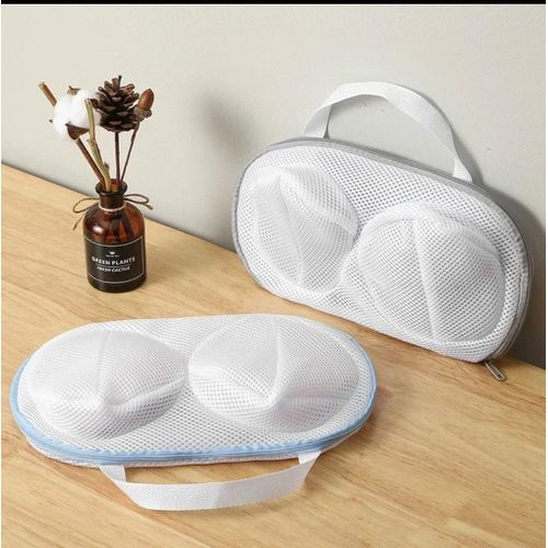 Washing Machine Bra Laundry Bag Anti-Deformation Mesh Wash Bag Blue Grey