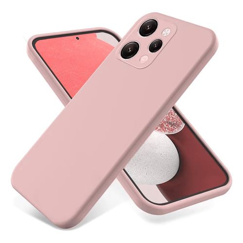 Soft Silicone Back Cover for Xiaomi Redmi 12 - Pink, anti-fingerprint, anti-scratch, durable silicone case