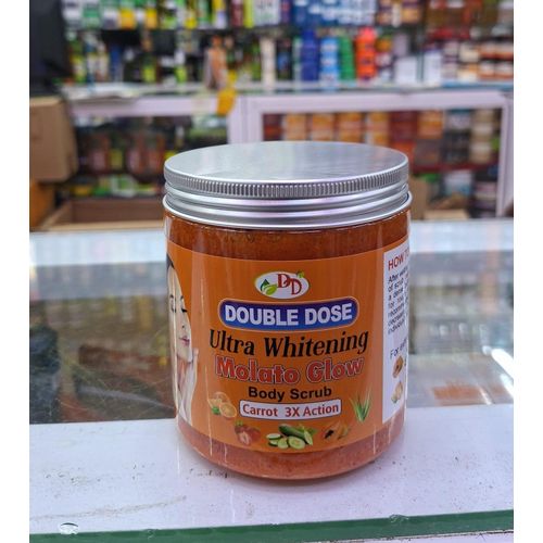 Double Dose Ultra Whitening Salt Body Scrub With Carrot 3 Action For HydratingExfoliating NourishingBrightening