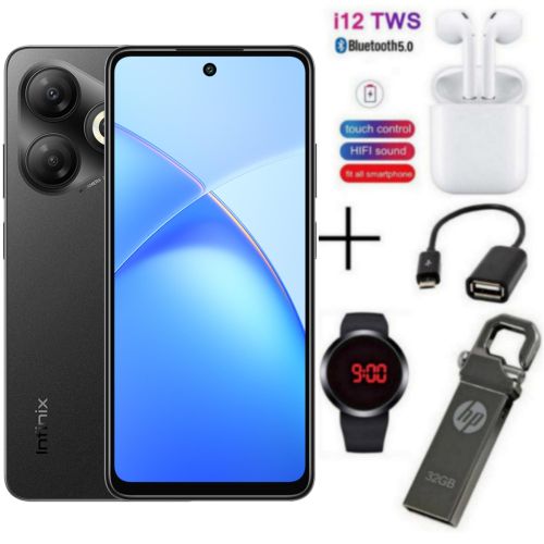 Smart 10 HD, 6.6", 2GB RAM + 64GB ROM Storage, 5000mAh, 4G, 5000mAh - Timber Black + FREE AMAZING GIFTS