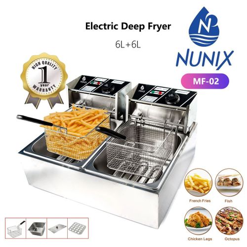 Double Electric Deep Fryer(6ltrs+6ltrs)