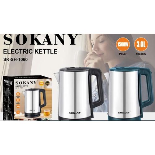 3L Electric Kettle Electric Tea Kettle Water Boiler With Auto Shut-Off Boil Dry Protection BPA-Free 1500W Stainless Steel