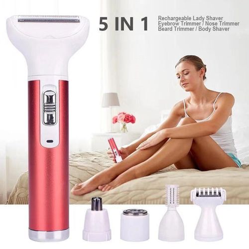 5 in 1 shaver /trimmer -hair ,beard, eyebrows ,nose ,body.