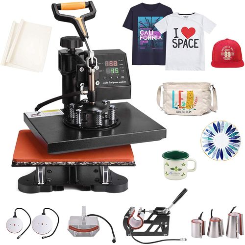 8 In 1 Combo T-Shirt Sublimation Heat Press Transfer Printing Machine