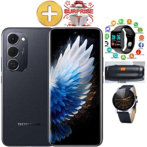 Spark 40 PRO, 6.67'' HD+, UP To 128GB ROM+ 8GB RAM (Dual Sim) 50MP, 5200 MAh+1 YEAR WARRANTY+AMAIZING GIFTS..(WEB WATCH,SPEAKER)