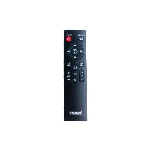 Smart TV Replacement Remote Control - Compatible with 32 to 65 Vision Smart Android LED HDTVs - Black