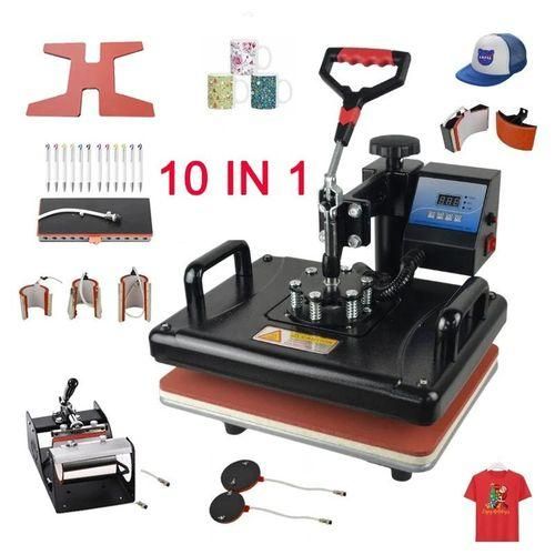 10 In 1 Heat Press Machine Sublimation Heat Press Heat Transfer Machine For Tumbler T Shirt Mug Bottle Pen Cap Phone Case