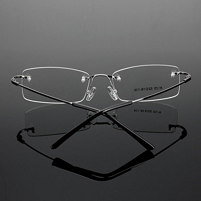 Fashion Rimless Glasses Lightest Rx Optical Eyeglasses Memory Titanium ...