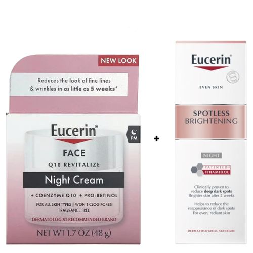 Face Q10 Revitalize Night Cream with Pro-Retinol Spotless brightening Night Cream Fluid Remove dark spots hyperpigmentation Wrinkles Fine lines Firms Moisturizes Even the tone Brightens Smooths Make skin radiant Support skin regeneration