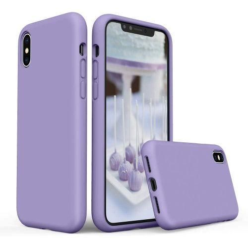For Apple iPhone X/XS (5.8 INCH) real Silicone Case with inside microfiber lining cover