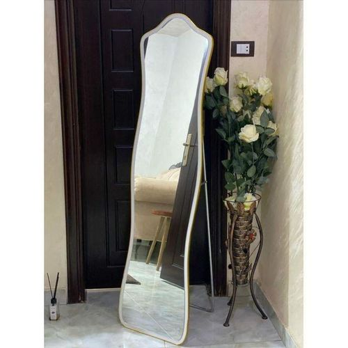 Unbreakable Full-Length Mirror 120x35cm – Sleek Aluminum Alloy Frame Full Body Standing Mirror