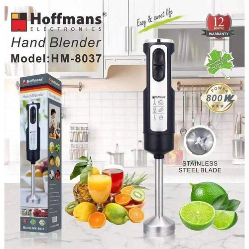 Multifunctional Immersion Stick Hand Blender with Stainless Steel BodyBlades Powerful Electric Ice Crushing 2-Speed Control Handheld Food MixerPurees Smoothies Shakes Sauces Soups 800W