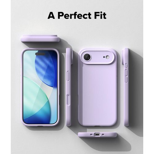 Soft Silicone Slim Fit Cover Anti-Scratch Shockproof Case for Apple iPhone 17 Air - Purple