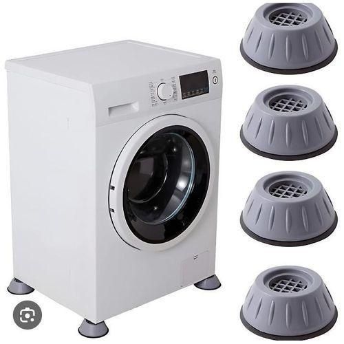 Washer Dryer Anti Vibration Pads with Suction Cup Feet ,Fridge Washing Machine Leveling Feet Anti Walk Pads Shock Absorber Furniture Lifting Base , Pack of 4 Pcs