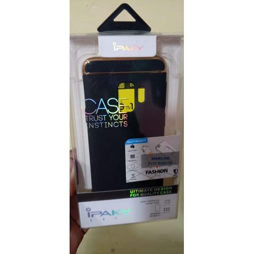 IPAKY Hybrid Fashion Series Case for Samsung Galaxy S9 – Shockproof Hybrid Protective Cover with Transparent Back & TPU Bumper – Black