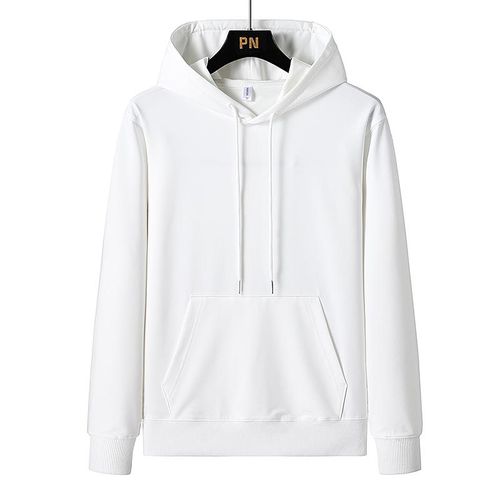 Men's Hoodie Long Sleeve Casual Shirts Sports White Outdoor with Pocket