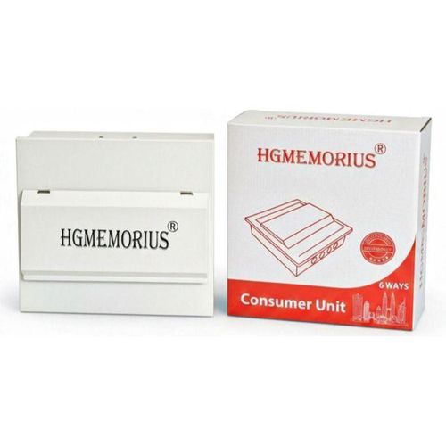 HGMEMORIUS 8Way or 12 Way - Metallic Consumer Unit - White
