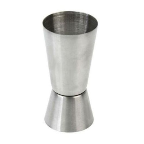 Stainless Steel Double Sided Jigger Tot Glass 15ml 30ml Measuring Shot Cup Bar Cocktail Measuring Tool Durable Metal