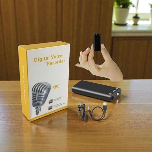 Clear Sound Recording 8GB Mini Digital Sound Audio Voice Recorder Recording Device With Original Recording Chip And Mp3 Playback Function