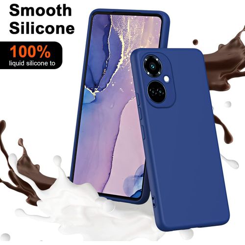 Soft Silicone Back Cover for Infinix Hot 50i - Blue, anti-fingerprint, anti-scratch, durable silicone case