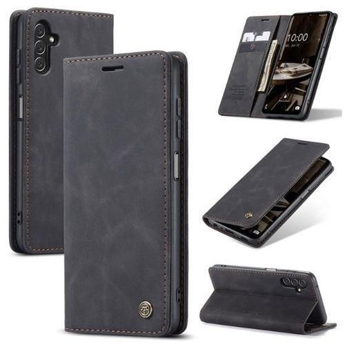 Caseme Wallet Black Suede Leather Flip Case For Samsung Galaxy A13