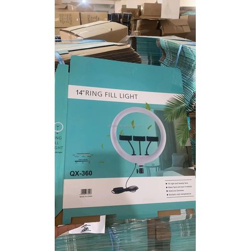 QX-360 14 Inch LED Ring Light For Vlogging Streaming And Dig