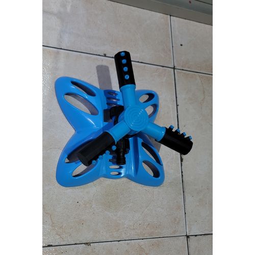 Butterfly Design 3-Arm 360 Rotating Garden Sprinkler Wide Coverage Lawn Water Sprayer