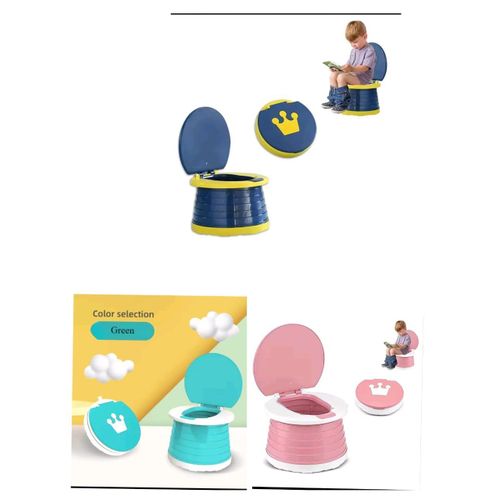 New 2-in-1 Childrens Folding Toilet Portable Childrens Travel Toilet Car Baby Toilet Potty Training Seat Suitable for Camping