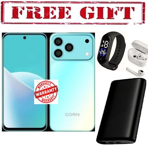 100 Max 6.67", 64GB ROM, 5(2+3)GB RAM, 5000mAh (Dual SIM), Black (1YR WRTY) COMES WITH FREE STRAP WATCH , POWERBANK AND AIRPODS FOR YOU blue