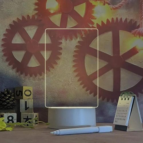 3D Creative Visualization Acrylic Lamp – Decorative Desk Lamp for Note-Taking & Planning (10×15cm)