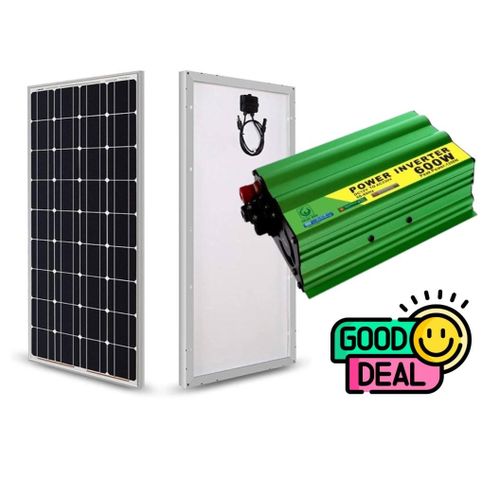 600W Solar Panel All Weather 25 Years Warranty Mono Crystalline 600 W Solar Panel + Free 600W Solar Inverter 600 W DC to AC Solar Power Inverter