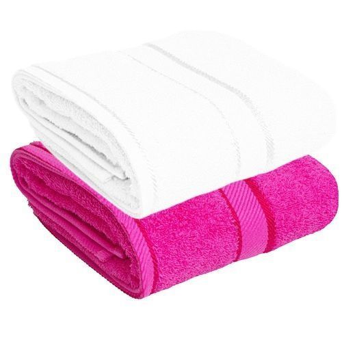 Bath Towel Set Of 2 - 90x150 Cm 100% Cotton Texture