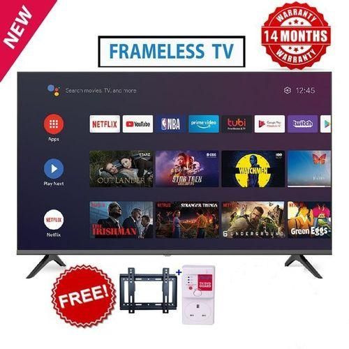 40"INCHES SMART ANDROID FRAMLESS NETFLIX YOUTUBE+FREE BRACKET AND TV GUARD