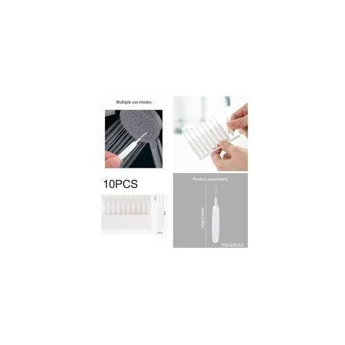 Premium Shower Head Cleaning Brush Set - 10 Pcs Anti-Clogging Tiny Hole Nozzle Cleaner Multifunctional Micro Gap Porous Cleaning Tool for Bathroom Sprinklers Kitchen Faucets and Phone Ports