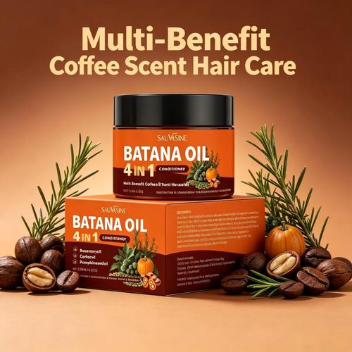 Batana Oil 4 in 1 Conditioner 120g/ Coffee Scent/Deep Moisturize/Repair Hair/Improve Hair Texture All Day Use/Reduce Split Ends/Boost Hair Growth