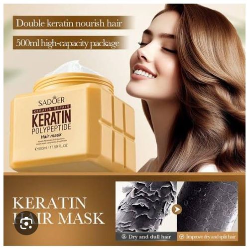 Keratin Repair Polypeptide Hair Mask – Deep Nourishment, Damage Repair & Shine Boost