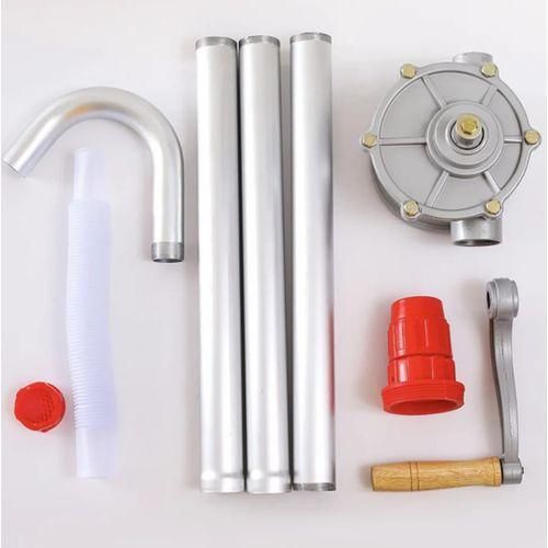 Hand Oil Pump Manual Oil and Fuel Transfer Pump Rotary Drum Barrel Hand Pump Siphon Liquid Fluid Pump Extractor Jerry Can Heavy Duty