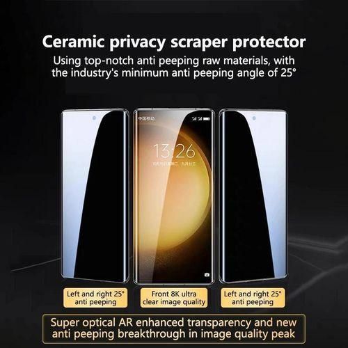Elite 25 Anti-Peeping Ceramic Privacy Shield for Samsung S23 Ultra - Curved Edge Full Coverage Guard