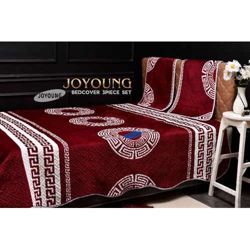 3pc Bed Cover Set soft bedcovers 1 bedcover 2 pillow cases