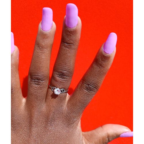 Quality Cute Proposal Engagement Ring For Lady With A Free Lovely Jewelry Box