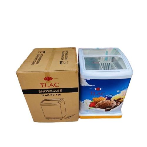 156L Display Ice Cream Freezer - Sliding Glass Top with Removable Baskets