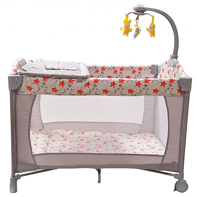 Generic Baby playpen bed baby crib with changing table Best Price