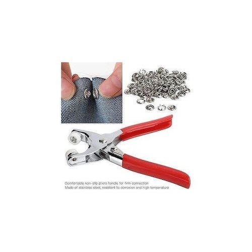 Snap Button Pliers With 100 Button Set