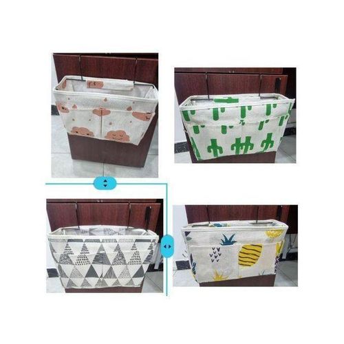 Over the cabinet door multipurpose canvas organizer