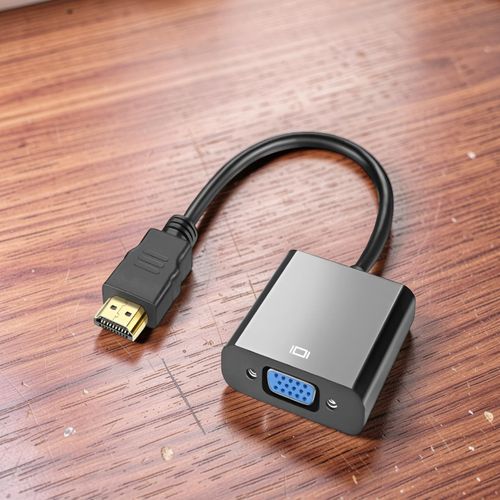 HDMI To VGA Adapter Compact Portable Display Converter For PC Laptop Projector Use