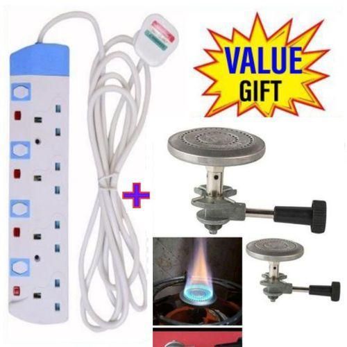 BEST 4 WAY POWER EXTENSION WITH LONG CABLE+FREE BEARD TRIMMER//SHAVER