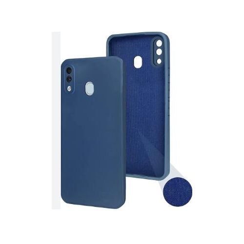 Soft Silicone Back Cover for Samsung Galaxy A20 - Blue, anti-fingerprint, anti-scratch, durable silicone case