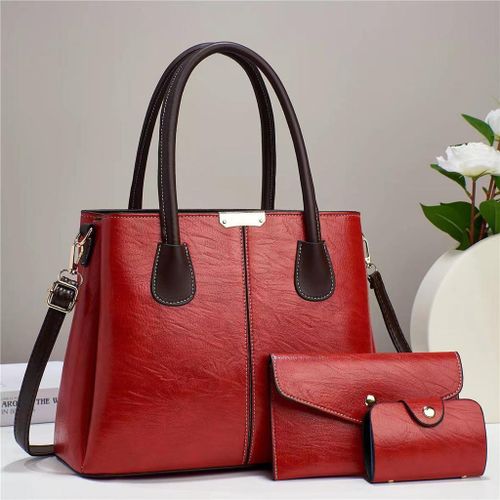 Latest Design Fashion Womens And Ladies Hand Bags 3 IN 1 Set