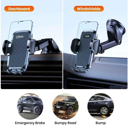 Car Phone Mount for Car Dashboard/Windscreen