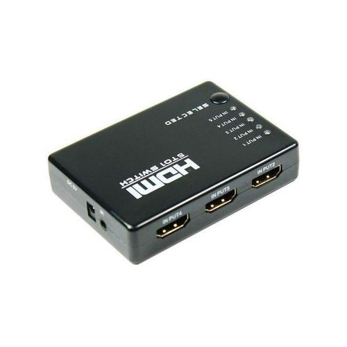 Hdmi Switch 5 TO 1 , 5 Port Hdmi Switch Selector Hub with Remote Control